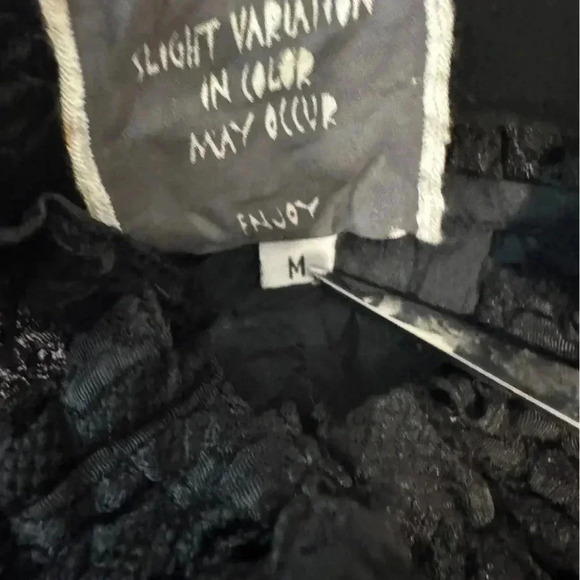 Harubella Button Down Shirt Long Sleeve Rose Unique Artsy Goth Lagenlook M - Picture 9 of 12
